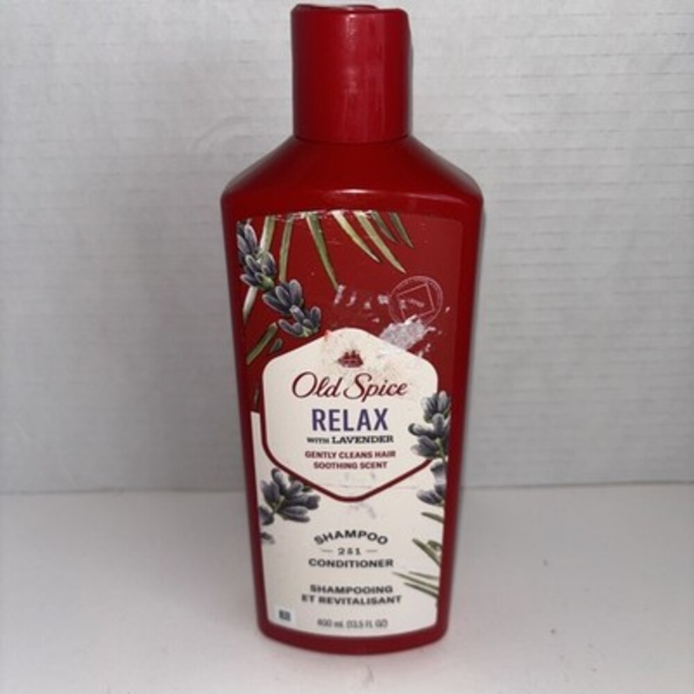 Old Spice Relax 2 In 1 Shampoo and Conditioner Lavender 13.5 Oz